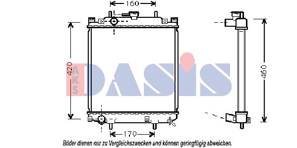 AKS DASIS Radiators, Motora dzesēšanas sistēma 360410N